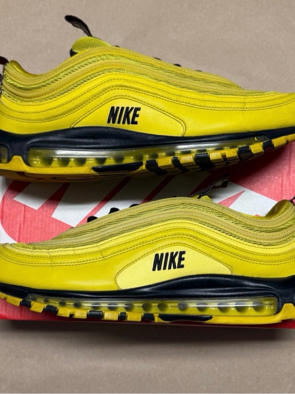 Nike Air Max 97 Bright Citron Yellow size 13 men’s running shoes Rare!
